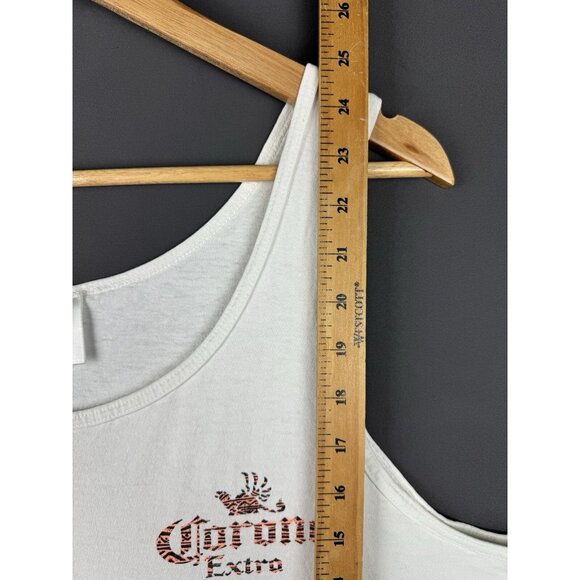 Vintage 90s Corona Extra Beer Promo Drink Alcohol Beach Tank Top - Picture 14 of 14